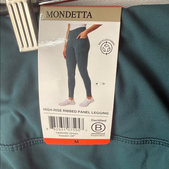 Mondetta Women's Deep Teal Leggings - Picture 4 of 6